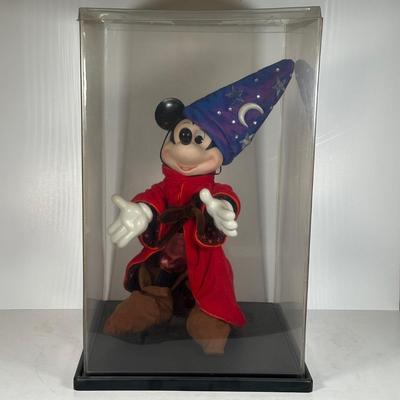 LOT 97A: Disney Franklin Heirloom Mickey Mouse Fantasia Sorcerer's Apprentice w/ Stand