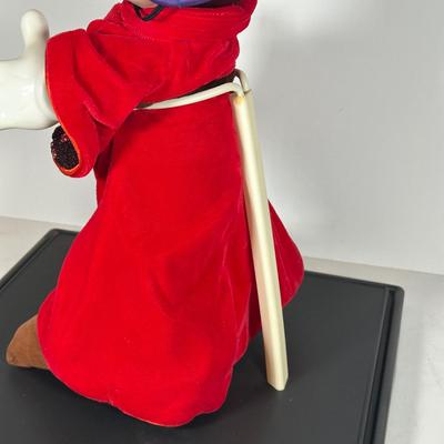 LOT 97A: Disney Franklin Heirloom Mickey Mouse Fantasia Sorcerer's Apprentice w/ Stand