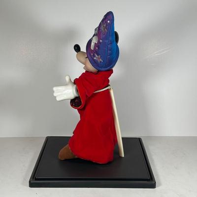 LOT 97A: Disney Franklin Heirloom Mickey Mouse Fantasia Sorcerer's Apprentice w/ Stand