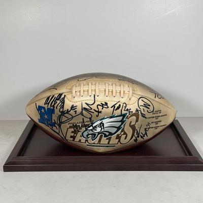LOT 99A: Philadelphia Eagles Signed Commemorative Ball - Donovan McNabb, David Akers, Koy Detmer, Sean Landeta and More