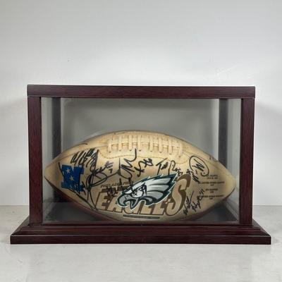 LOT 99A: Philadelphia Eagles Signed Commemorative Ball - Donovan McNabb, David Akers, Koy Detmer, Sean Landeta and More