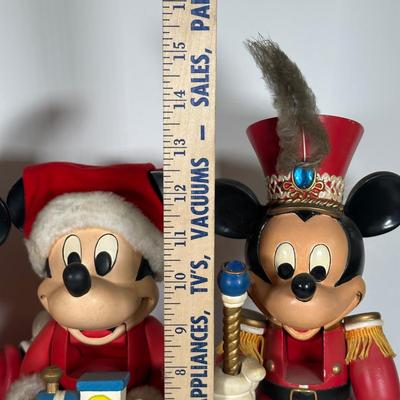 LOT 100A: Three Kurt Adler - Disney Mickey Mouse Nutcrackers