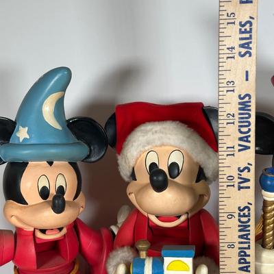 LOT 100A: Three Kurt Adler - Disney Mickey Mouse Nutcrackers