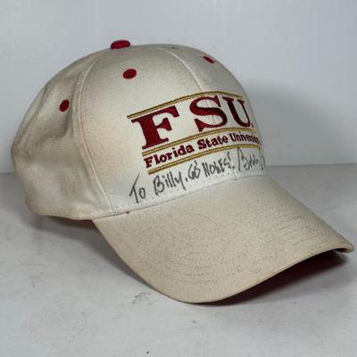 LOT 102A: Bobby Bowden Bobblehead and Signed Hat