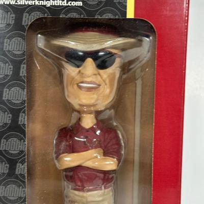 LOT 102A: Bobby Bowden Bobblehead and Signed Hat