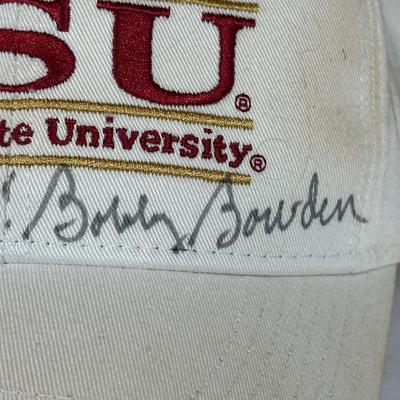 LOT 102A: Bobby Bowden Bobblehead and Signed Hat