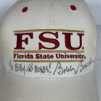 LOT 102A: Bobby Bowden Bobblehead and Signed Hat
