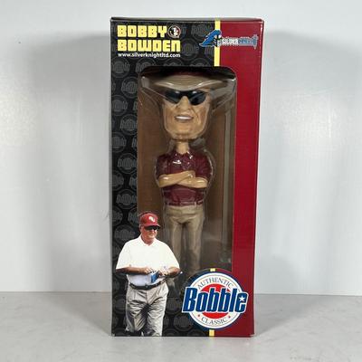 LOT 102A: Bobby Bowden Bobblehead and Signed Hat