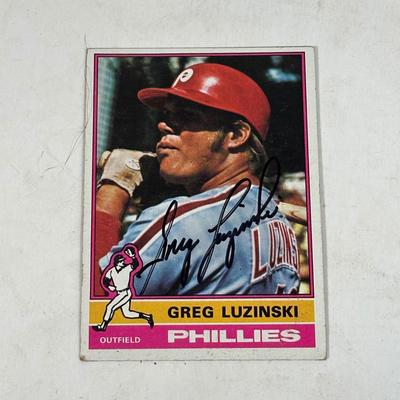 LOT 103A: Greg Luzinkski Signed Hat, Ticket, Picture & More