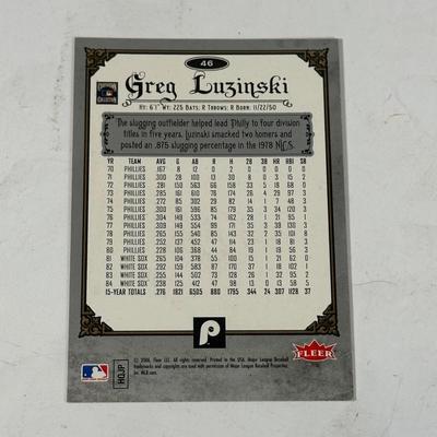 LOT 103A: Greg Luzinkski Signed Hat, Ticket, Picture & More