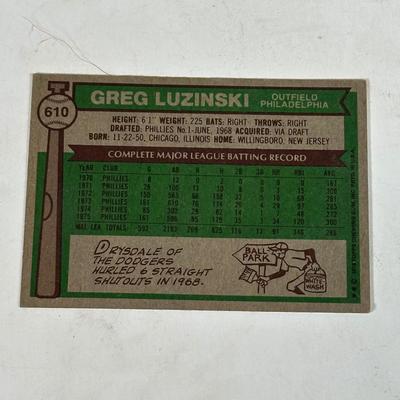 LOT 103A: Greg Luzinkski Signed Hat, Ticket, Picture & More