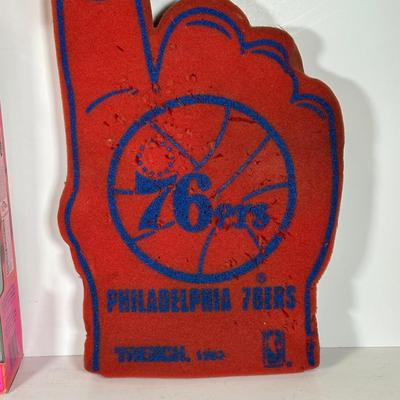 LOT 106A: Philadelphia 76ers Collection - Signed Andre Iguodala Photo, NBA Barbie, Bobbleheads & More