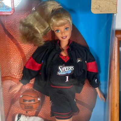 LOT 106A: Philadelphia 76ers Collection - Signed Andre Iguodala Photo, NBA Barbie, Bobbleheads & More