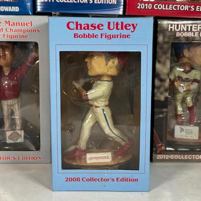 LOT 108A: New In Box Phillies Bobble Heads - Ryan Howard, Chase Utley, Carlos Ruiz & More