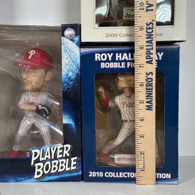 LOT 110A: Philadelphia Phillies Pitchers Bobbleheads NIB & More