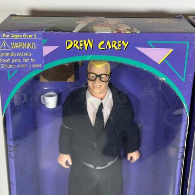 LOT 112A: Vintage Drew Carey & Mimi Bobeck Dolls NIB & Signed Photo