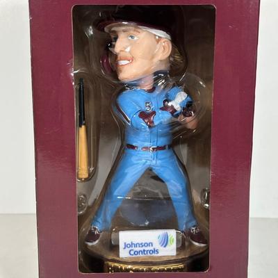 LOT 113A: Trea Turner, Bryce Harper, Bryson Stott Bobble Head Figures NIB