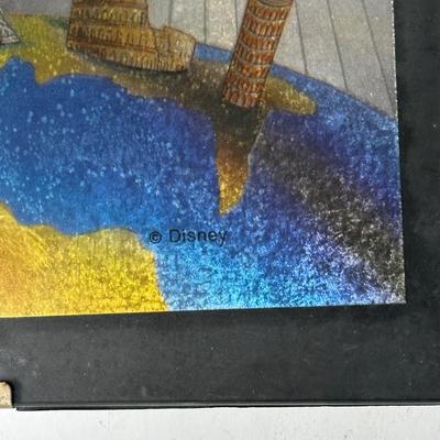 LOT 116A: Two Framed Disney Foil Artworks