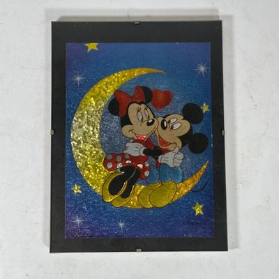 LOT 116A: Two Framed Disney Foil Artworks