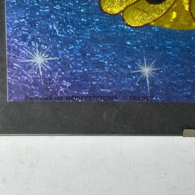 LOT 116A: Two Framed Disney Foil Artworks