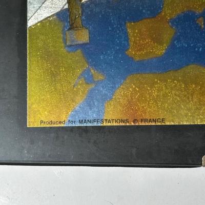 LOT 116A: Two Framed Disney Foil Artworks