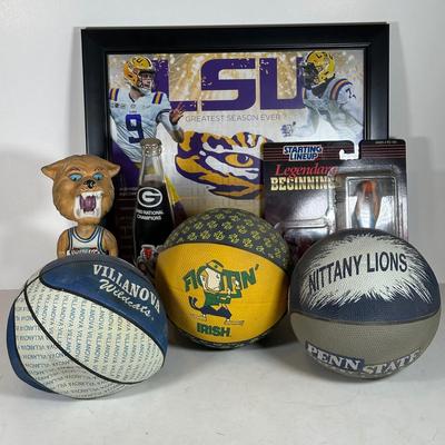 LOT 120A: College Sports Collectibles - LSU, Villanova, Penn State & More