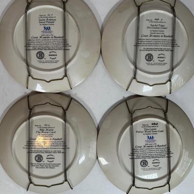 LOT 174A: The Bradford Exchange Great Moments In Baseball & Delph The Legends Of Baseball Decorative Plates