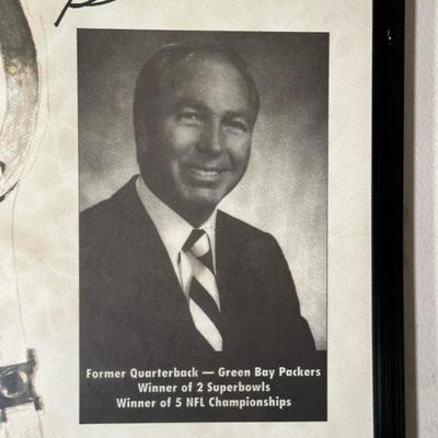 LOT 179A: Bart Starr Signed Poster