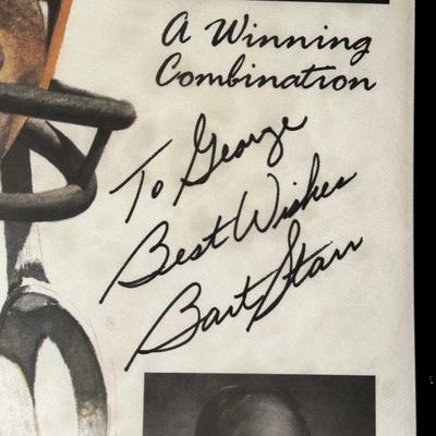 LOT 179A: Bart Starr Signed Poster