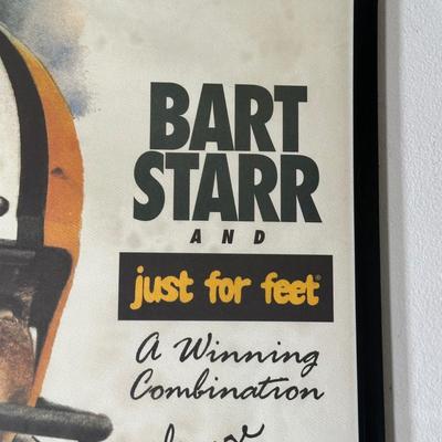 LOT 179A: Bart Starr Signed Poster