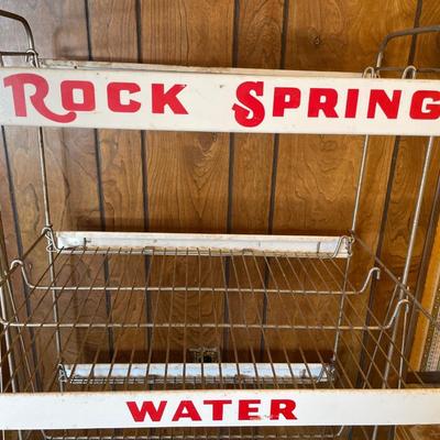 Rock Spring Water display rack