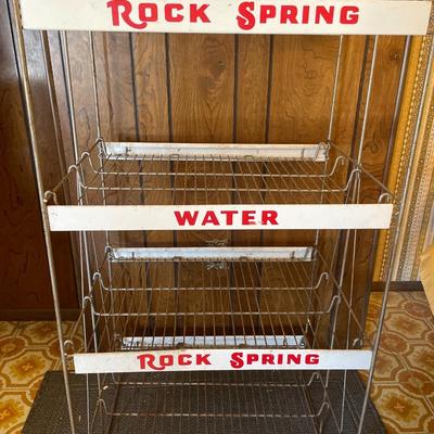 Rock Spring Water display rack