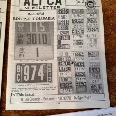 ALPCA newsletters, Wayne’s filling stations Gas globes and Northland Auction