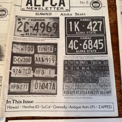 ALPCA newsletters, Wayne’s filling stations Gas globes and Northland Auction
