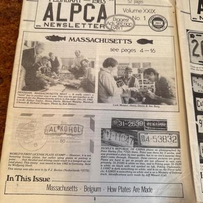 ALPCA newsletters, Wayne’s filling stations Gas globes and Northland Auction