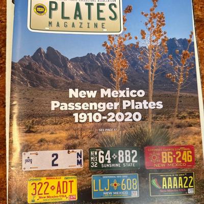 License plates and Postage Stamps books