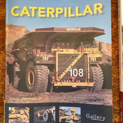 Caterpillar, tractors and flowers books