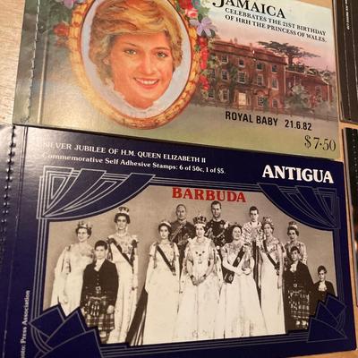 4 Royal family themed stamp books