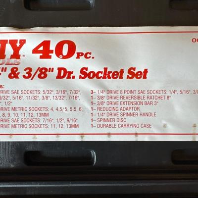 Do it yourself 40 piece socket set