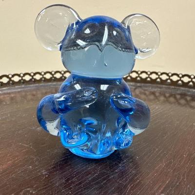 Vintage hand blown glass Mouse Koala /bear