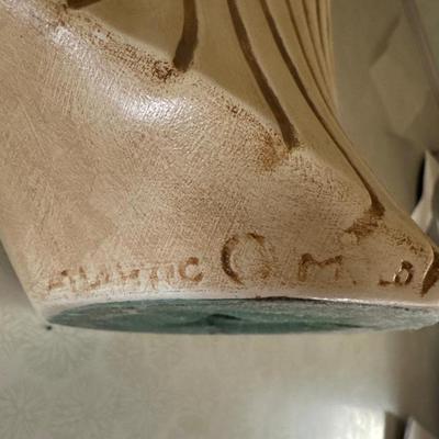 2 vintageAtlantic mold ceramic angels