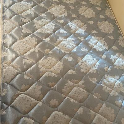 Clean twin mattress and frame