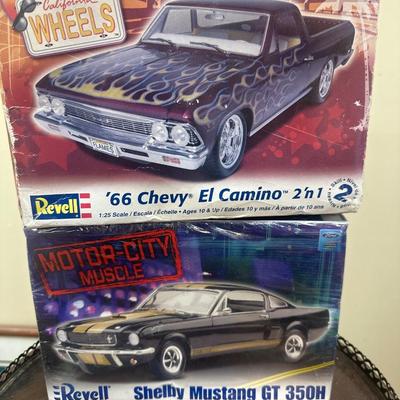 Car models 66” Chevy and shelby mustang