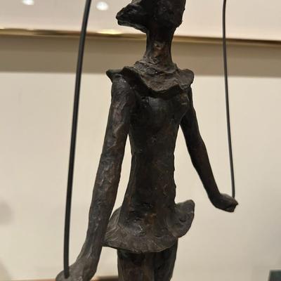 Vinardi Girl Jumping Rope Sculpture