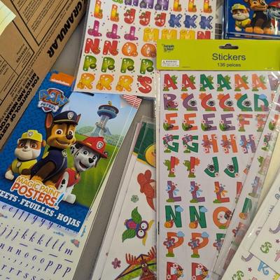 Assortment Of Stickers Spider-man Butterflies Alphabet (G)