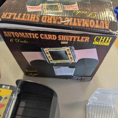 Automatic Card Shufflers Wooden Curved Playing Card Racks (G)