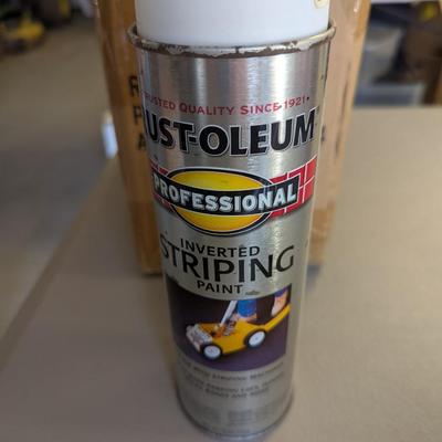 6 Cans Of Rust-Oleum Inverted Striping Paint (G)