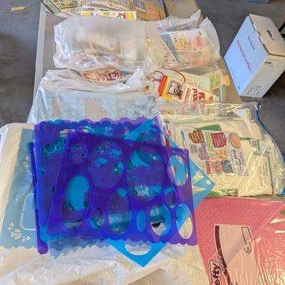 Box Lot Of Scrapbook Stickers & Crafts (G)