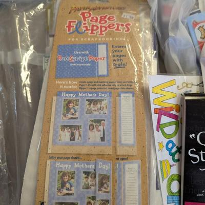 Box Lot Of Scrapbook Stickers & Crafts (G)