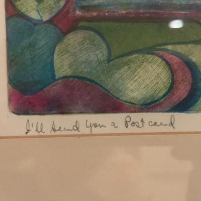 Original Artwork "I'll send you a postcard" by Seidenberg